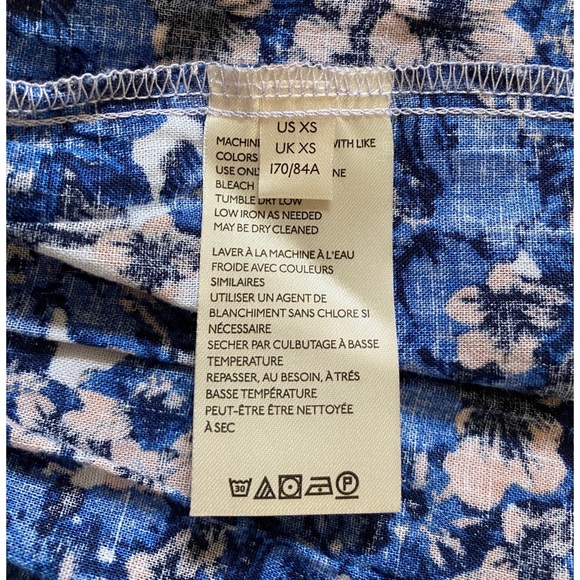 Free People Pattern Play Mini Dress in Cool Blue - Picture 10 of 11